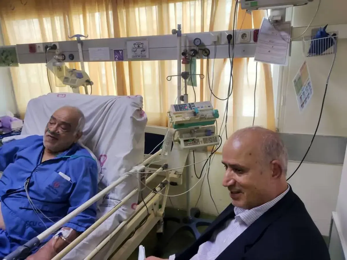 عیادت رئیس فدراسیون فوتبال از پیشکسوت داوری