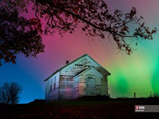 شفق قطبی در آسمان نیمکره شمالی