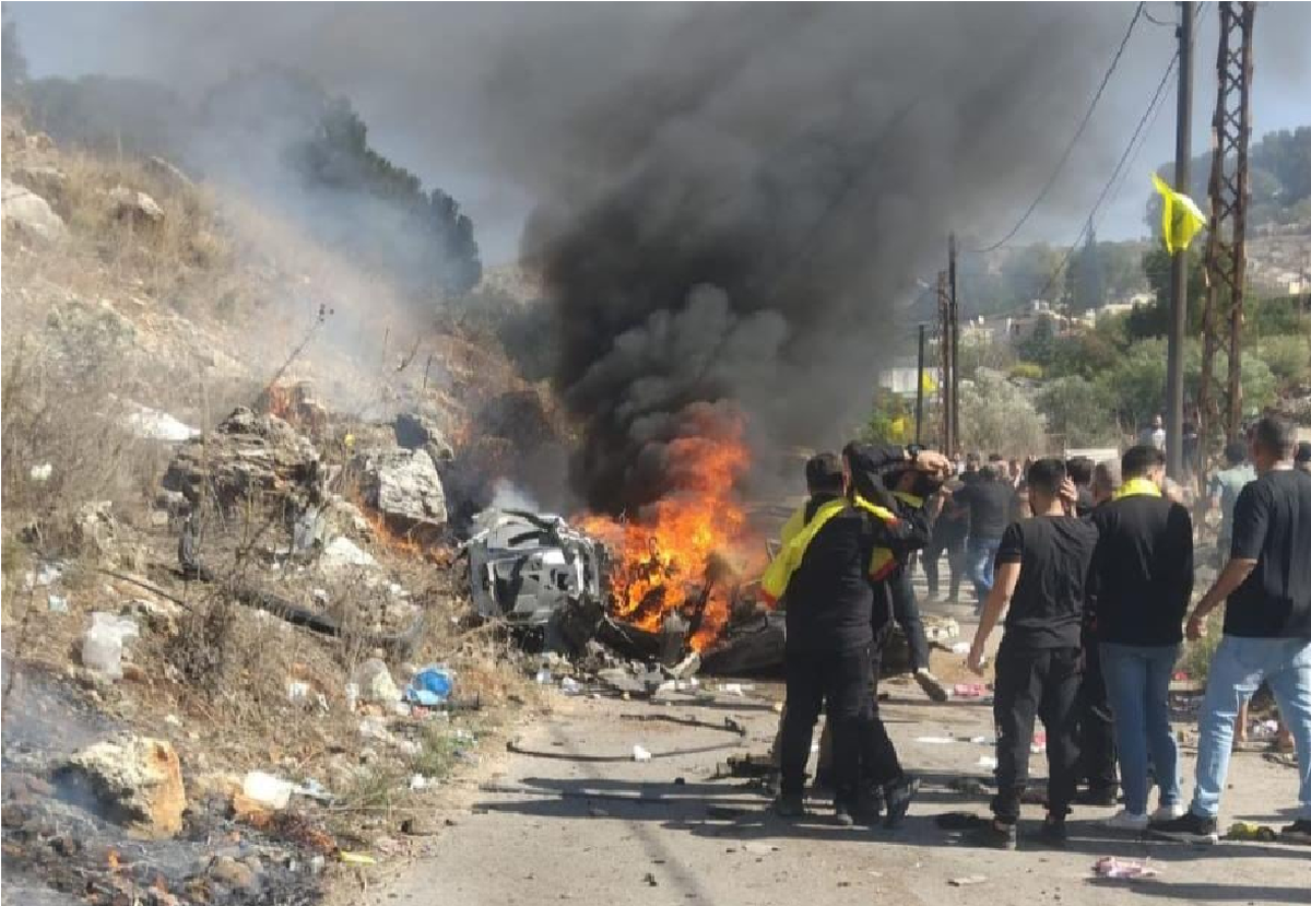 شهادت یک شهروند در حمله پهپادی اسرائیل به خودرویی در جنوب لبنان