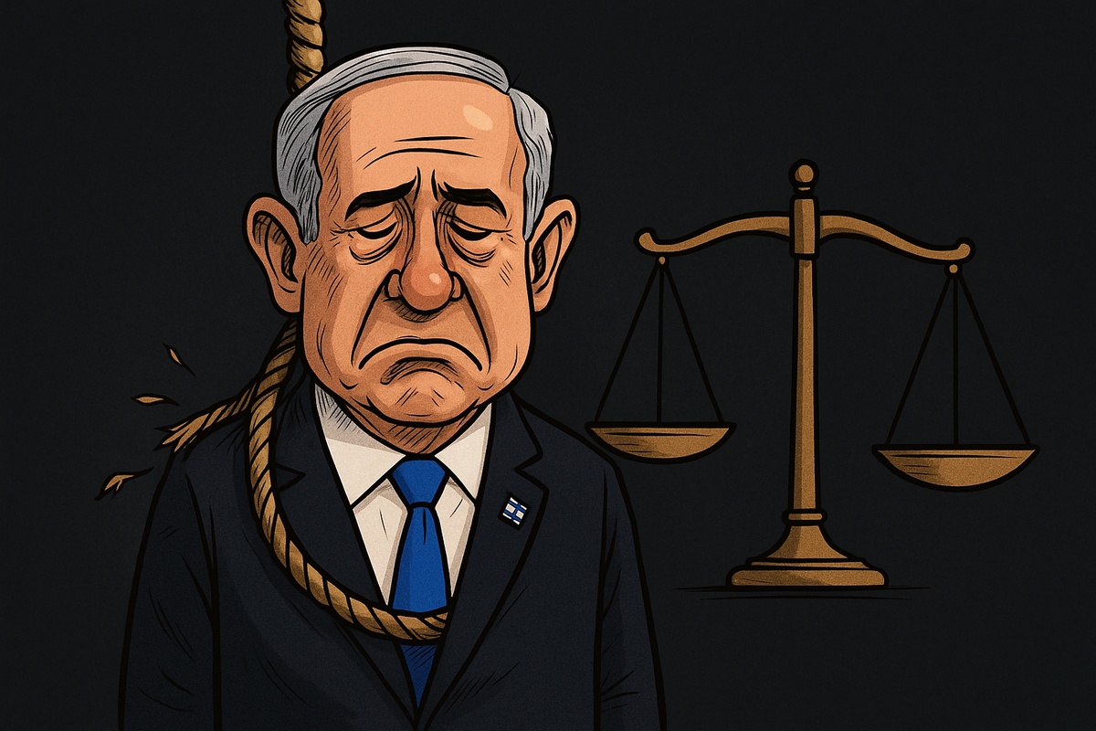 نتانیاهو روی چوبه دار! + فیلم