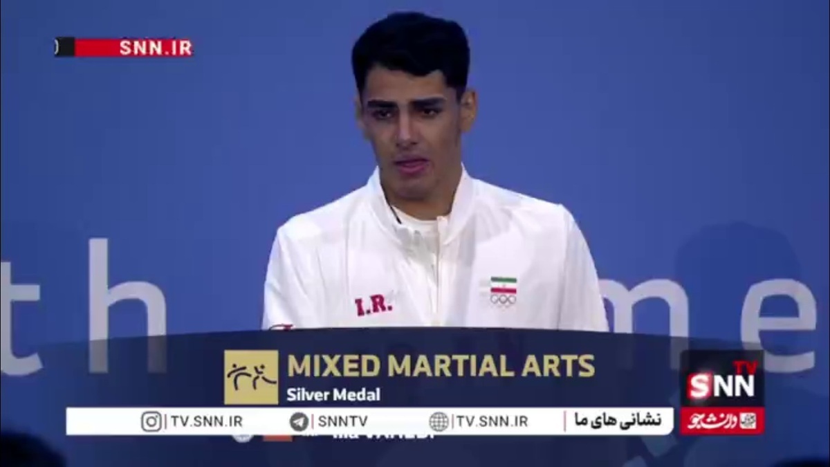 اشک قهرمان ایرانی برای از دست دادن طلای بازی های آسیایی جوانان