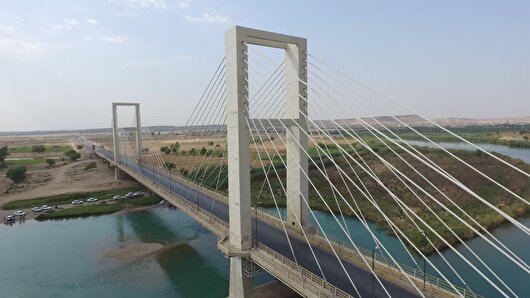 پل کابلی شهید بهرامی شوشتر مسدود شد