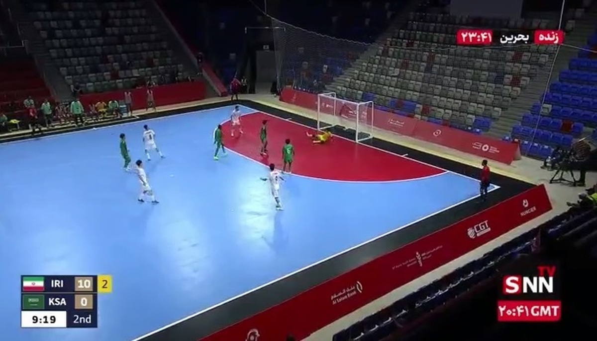 گل یازدهم ایران توسط امیرحسین عبدالرزاقی/ ایران ۱۱ - ۰ عربستان