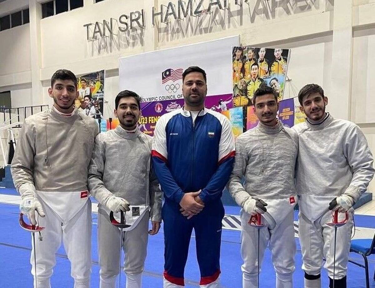 شمشیر بازی قهرمانی آسیا؛ کسب مدل برنز توسط تیم سابر ایران