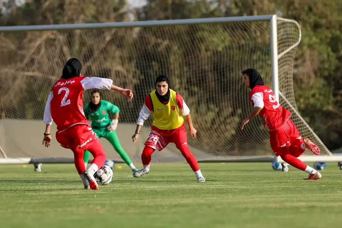 برگزاری آخرین تمرین بانوان پرسپولیس پیش از دیدار با ملوان