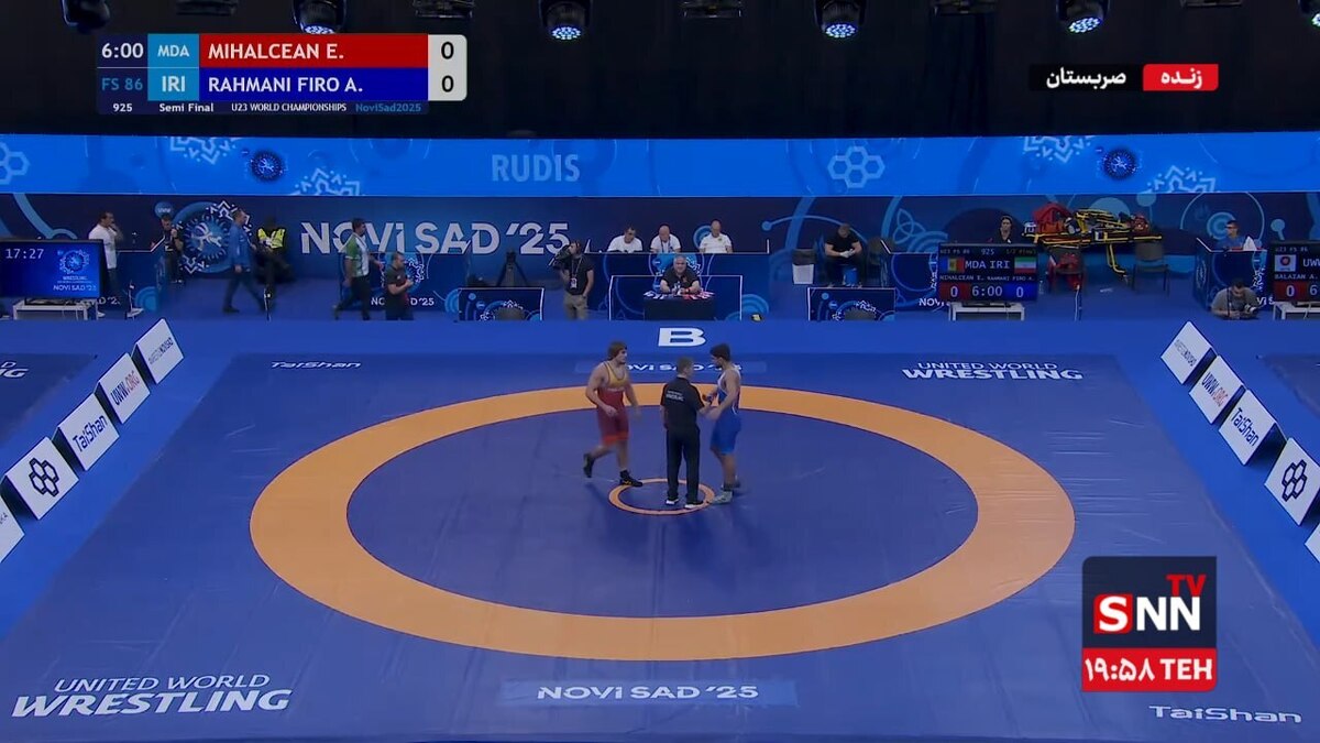 پخش زنده مسابقات نمایندگان ایران در رقابت های کشتی امیدهای جهان در صربستان