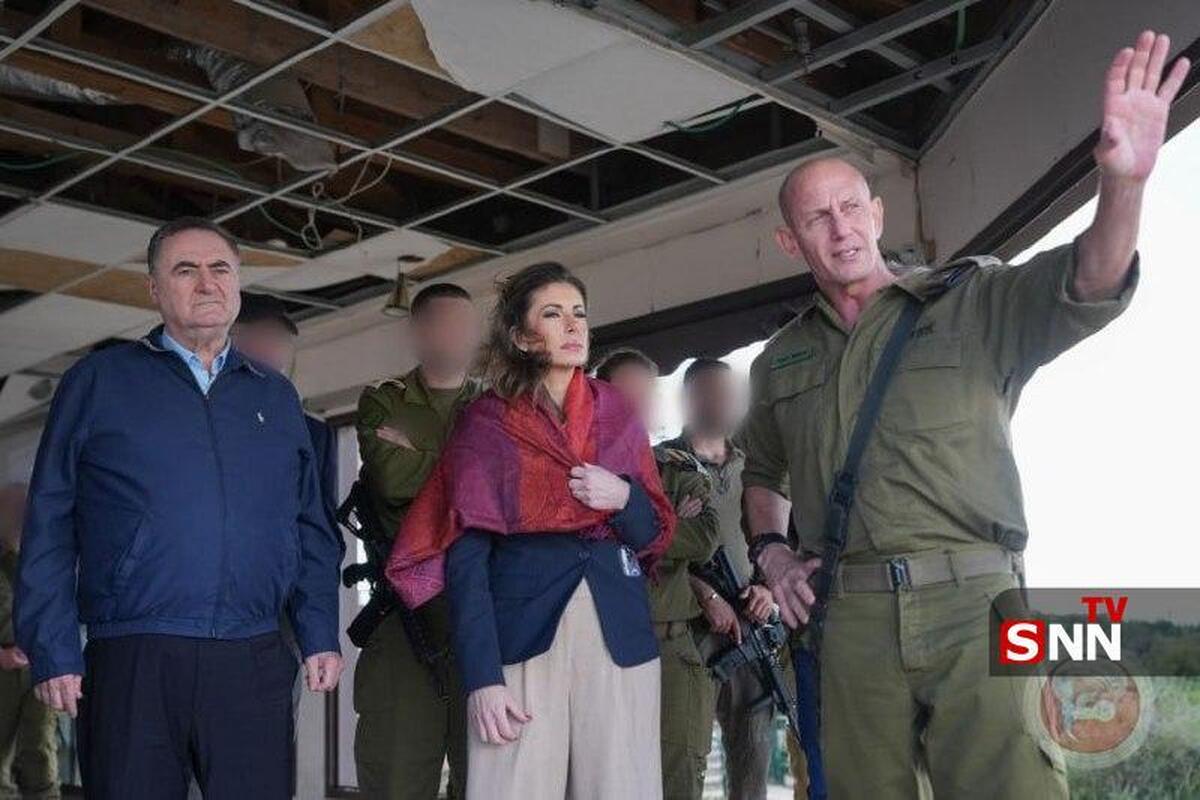 جولان وزیر جنگ تل‌آویو و نماینده آمریکا در مرز‌های لبنان