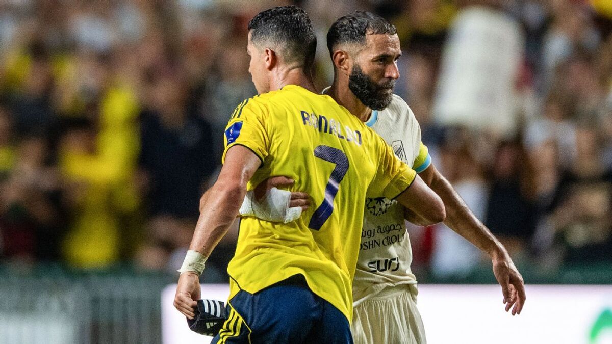 ساعت بازی امشب النصر و الاتحاد عربستان / جدال جذاب رونالدو و بنزما