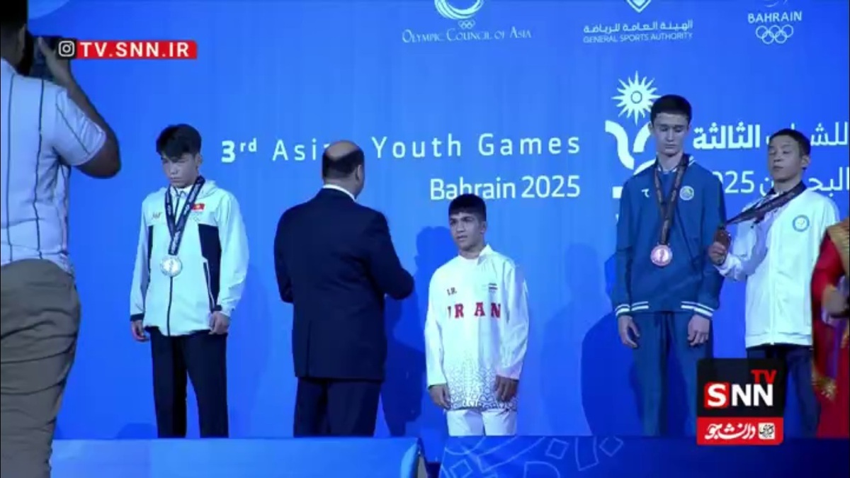 اهدای مدال طلا به پارسا طهماسبی