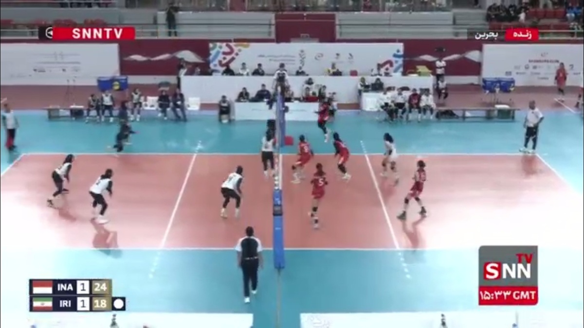 بازی های آسیایی جوانان 2025/ مرحله فینال بخش دختران/ ایران  18  اندونزی 25 / ایران 1  اندونزی 2