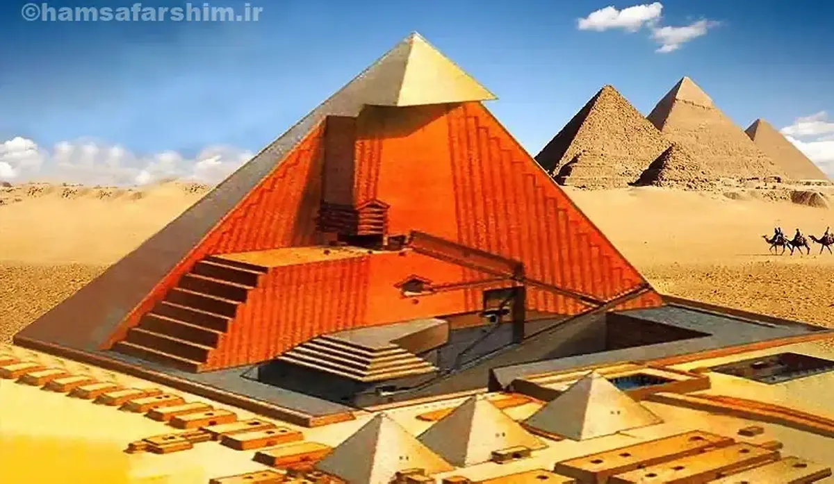 داخل اهرام ثلاثه مصر چه خبر است؟ تصاویری شگفت&zwnj;انگیز از آرامگاه خدایان مصر +  فیلم