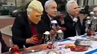 اعتراض نمادین مقابل یونیون استیشن علیه حمایت آمریکا از جنگ غزه