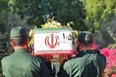 تشییع پنج شهید گمنام دفاع مقدس در تیپ نیروی مخصوص ۱۵ امام حسن مجتبی (ع)