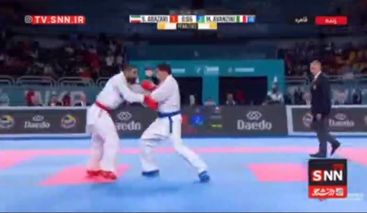 صالح اباذری نایب قهرمان کاراته جهان شد