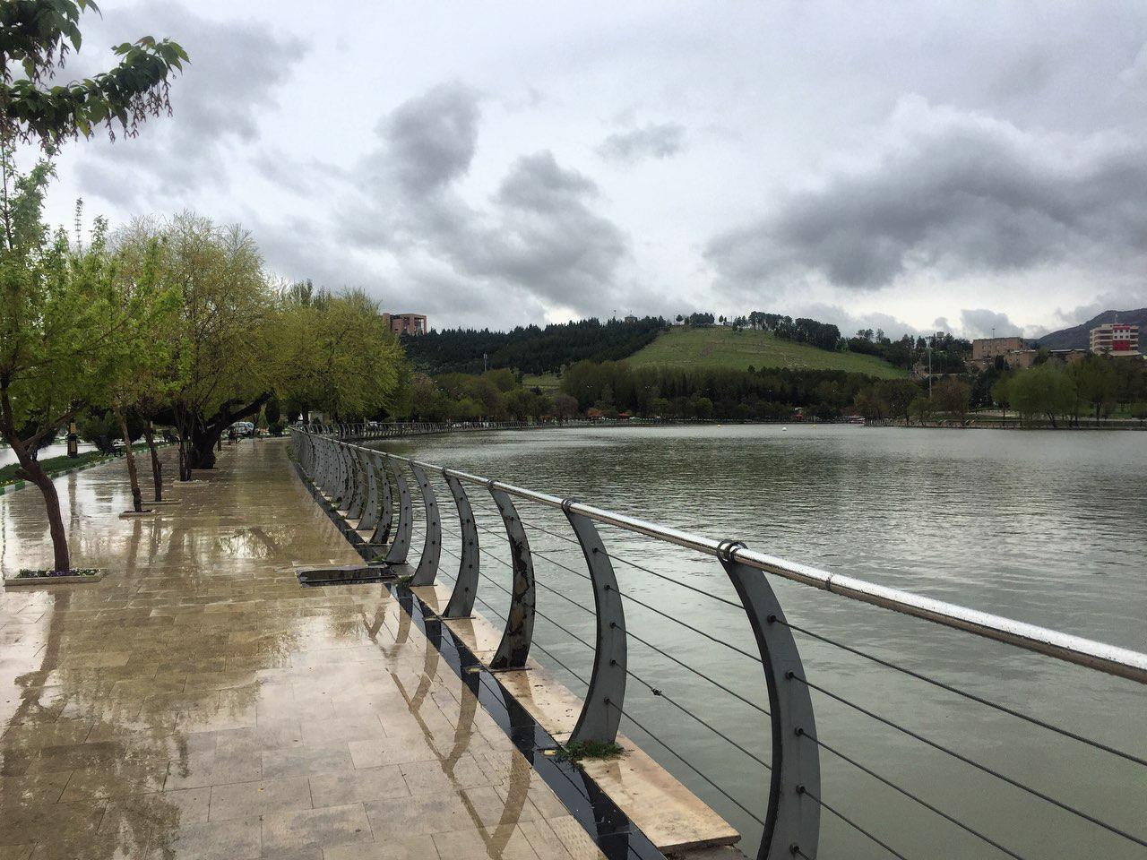 موج دوم بارش‌های پاییزی به خرم آباد رسید+فیلم