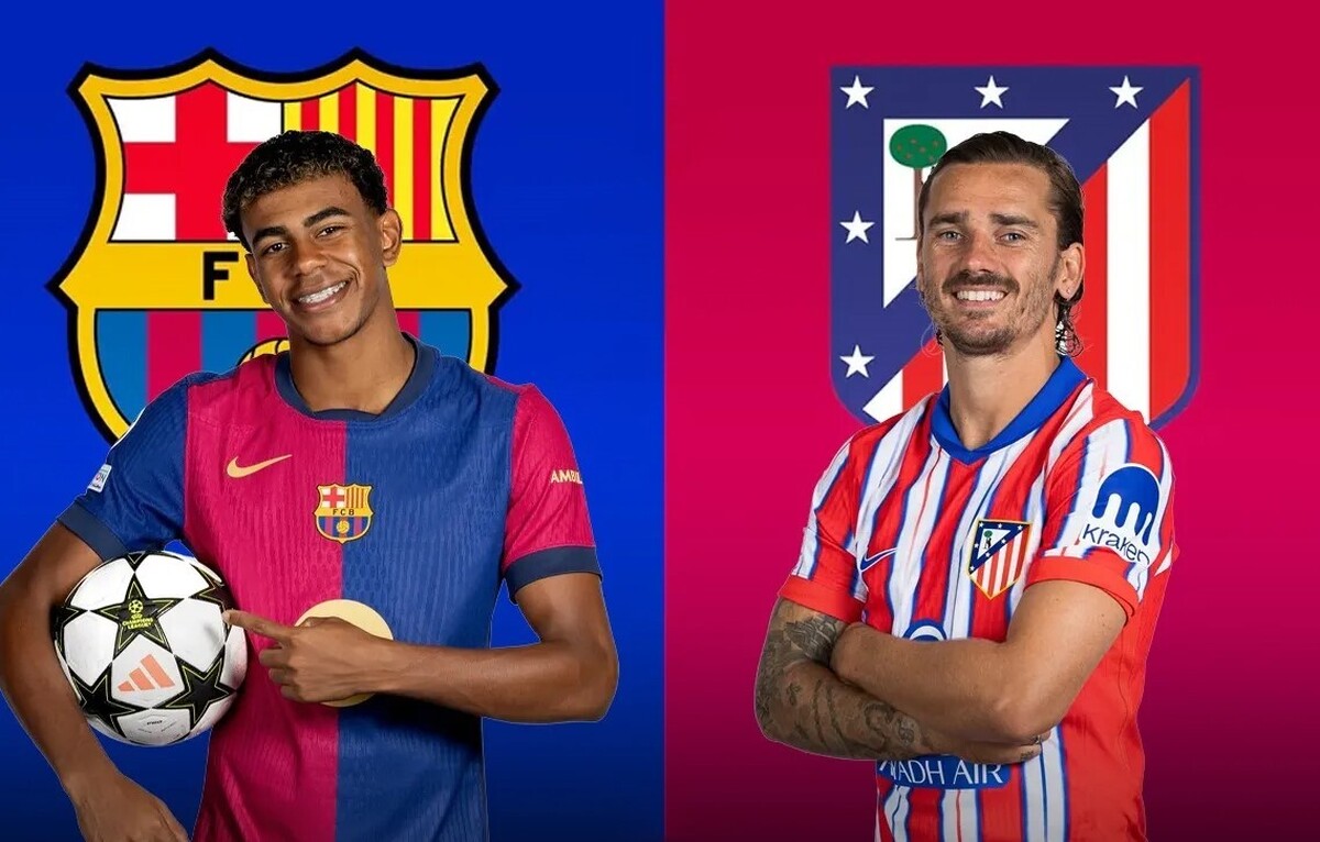 پخش زنده بازی بارسلونا و اتلتیکو مادرید