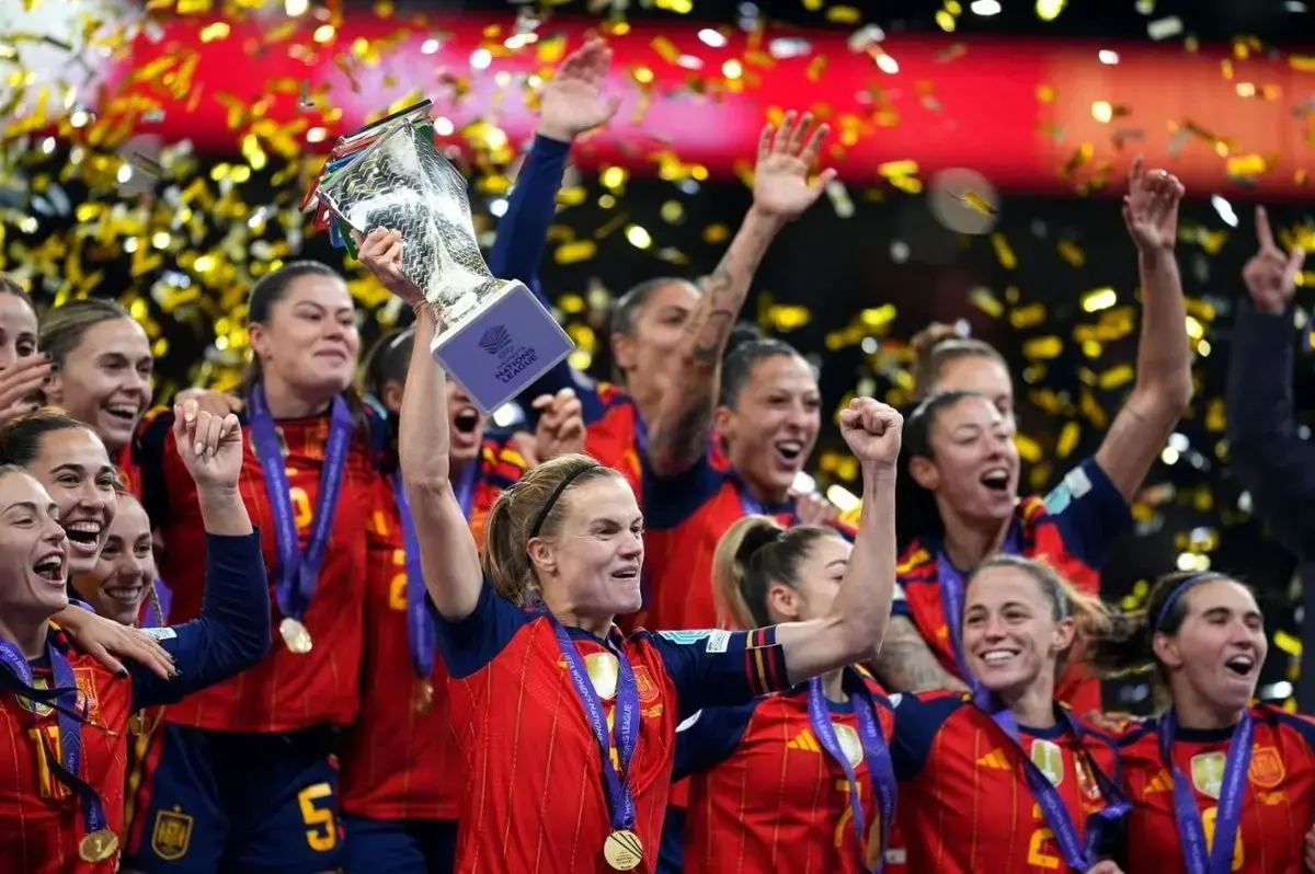 قهرمانی بانوان اسپانیا در لیگ ملت های اروپا