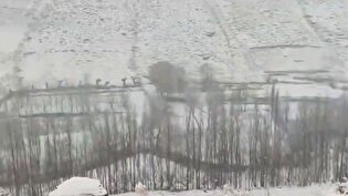 بارش برف پاییزی در روستای لیقوان آذربایجان شرقی