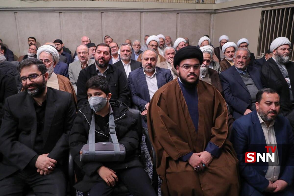 حضور فرزند شهید سیدحسن نصرالله در دیدار با رهبر انقلاب