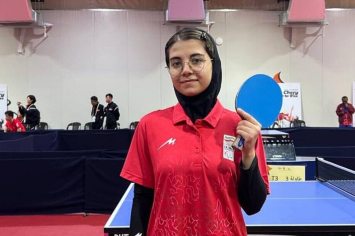 حنانه نجاتی در پاراتنیس روی میز طلایی شد