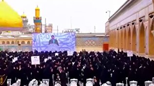 تجلیل از ۲۰۰۰ دانشجوی دختر دانشگاه‌های نجف در حرم مطهر علوی