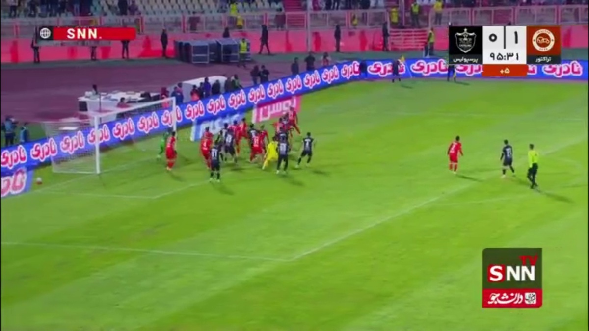 گل اول پرسپولیس به تراکتور توسط کنعانی زادگان 5+90