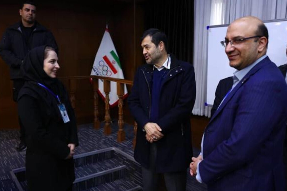 حضور وزیر ورزش در محل برگزاری انتخابات کمیسیون ورزشکاران کمیته ملی المپیک