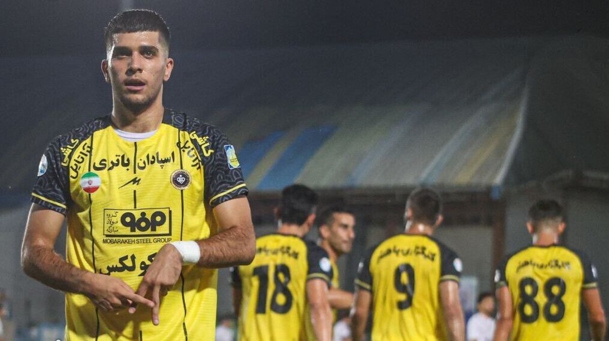 فیلم گل اول سپاهان به الحسین اردن روی حرکت انفرادی آریا یوسفی