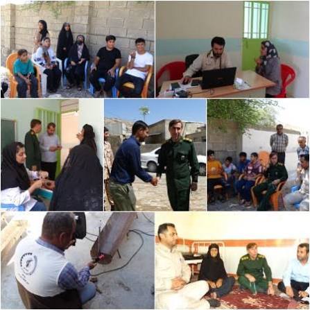 اردوی جهادی یک‌روزه سپاه لنده در روستای گرداب برگزار شد