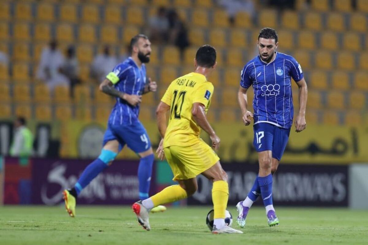 خلاصه نیمه اول بازی استقلال و الوصل + فیلم