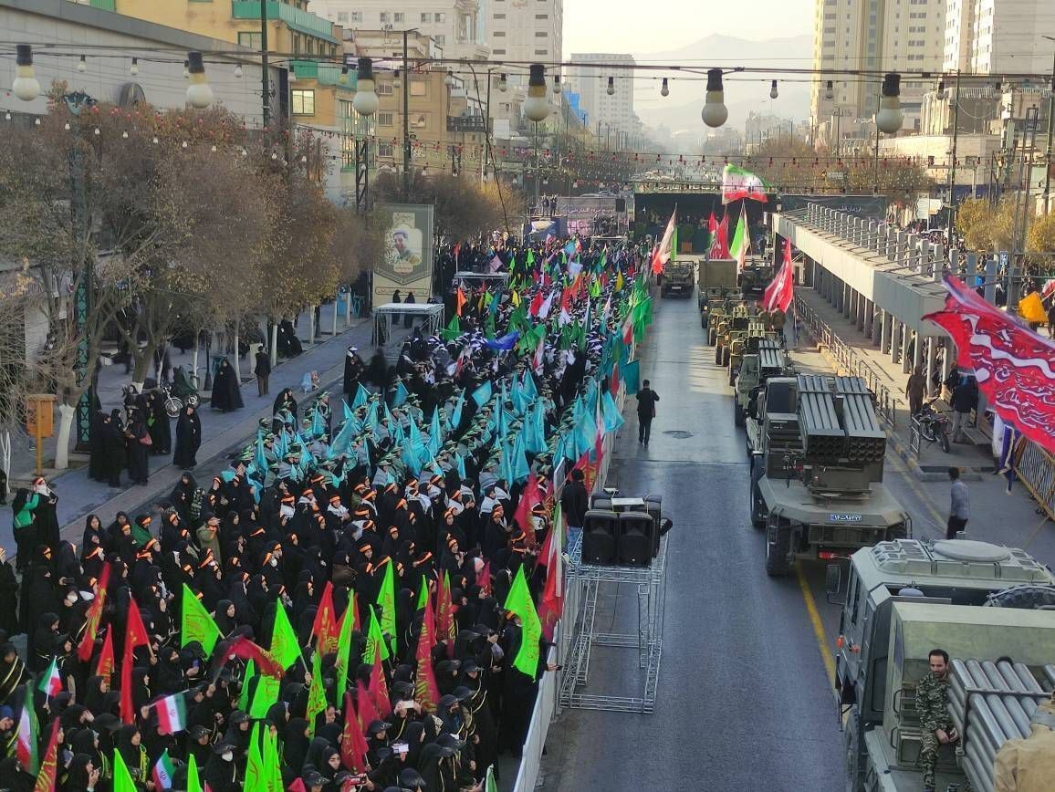 نمایش اقتدار بسیجیان در مشهد