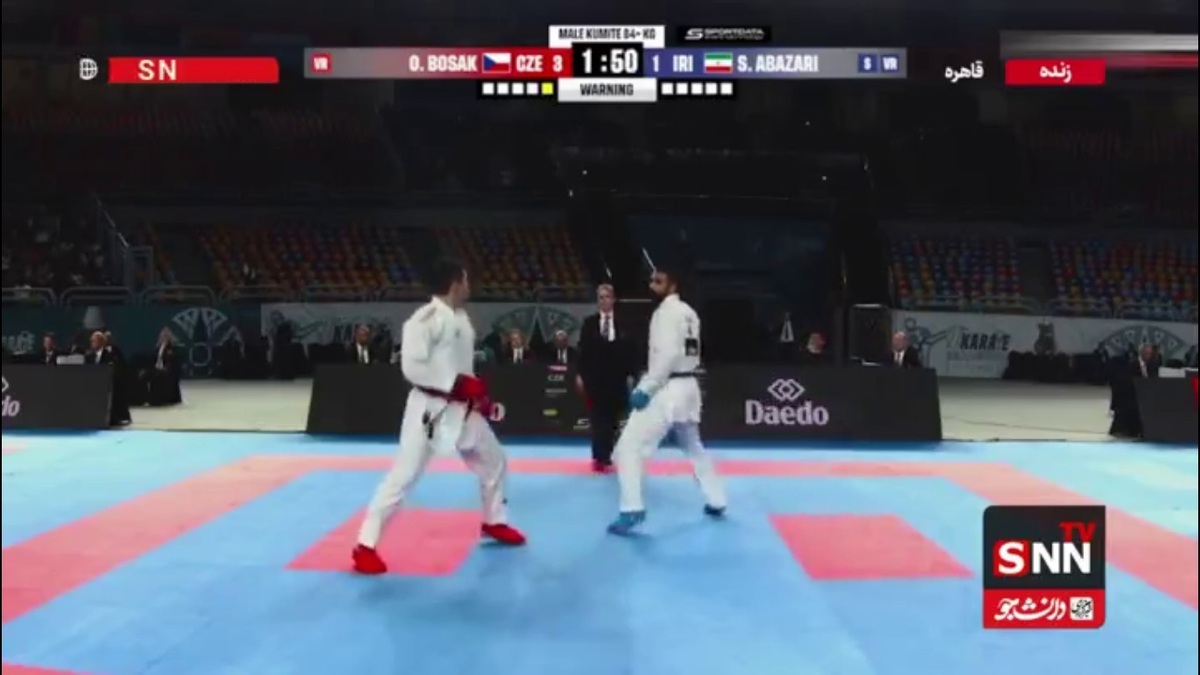 اباذری با شکست حریفی ازجمهوری چک راهی یک‌چهارم نهایی شد