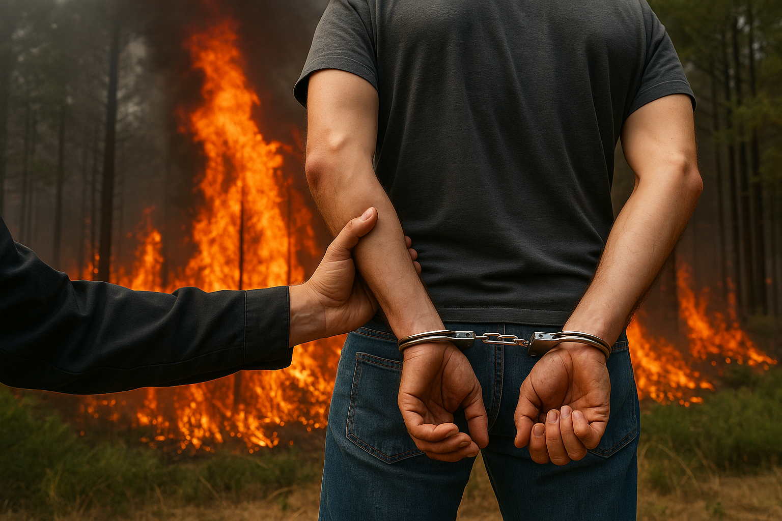 دستگیری آتش افروز جنگل های هیرکانی به دست گشت‌های مردمی و بسیجی