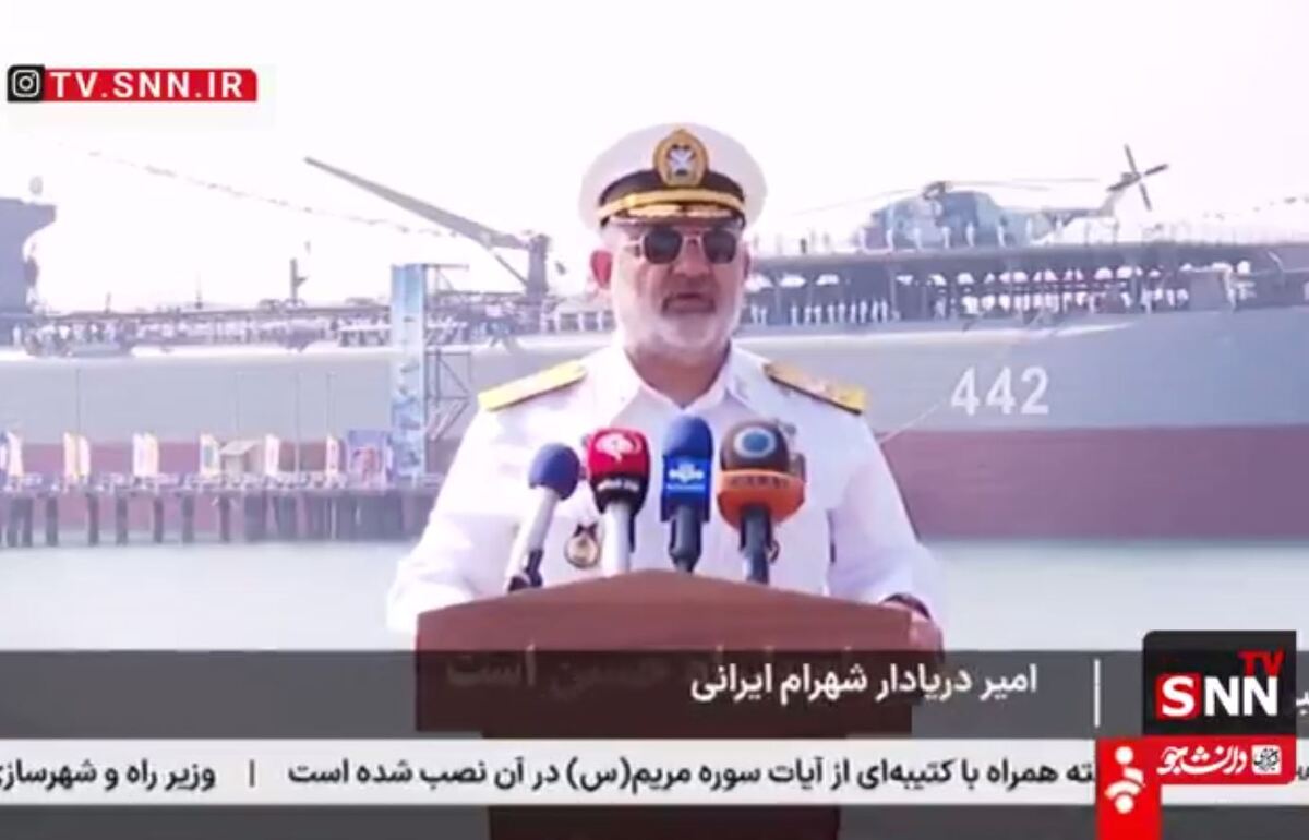 دریادار ایرانی: ناوشکن سهند برای اسکورت کشتی‌ها به ناوگان دریایی ایران الحاق شد