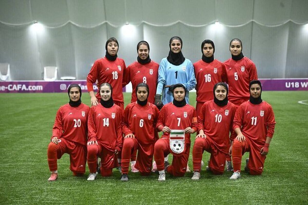 کسب مقام سومی تورنمنت کافا توسط تیم فوتبال دختران ایران