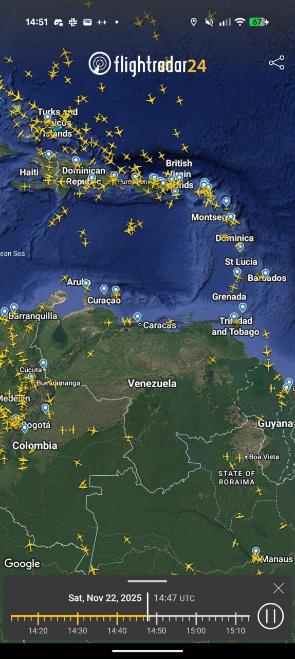 ترامپ دستور حمله به ونزوئلا را صادر کرد؟ جنگندههای آمریکا به پرواز درآمدند/ فیلم + عکس ترامپ دستور حمله به ونزوئلا را صادر کرد؟ جنگندههای آمریکا به پرواز درآمدند/ فیلم + عکس