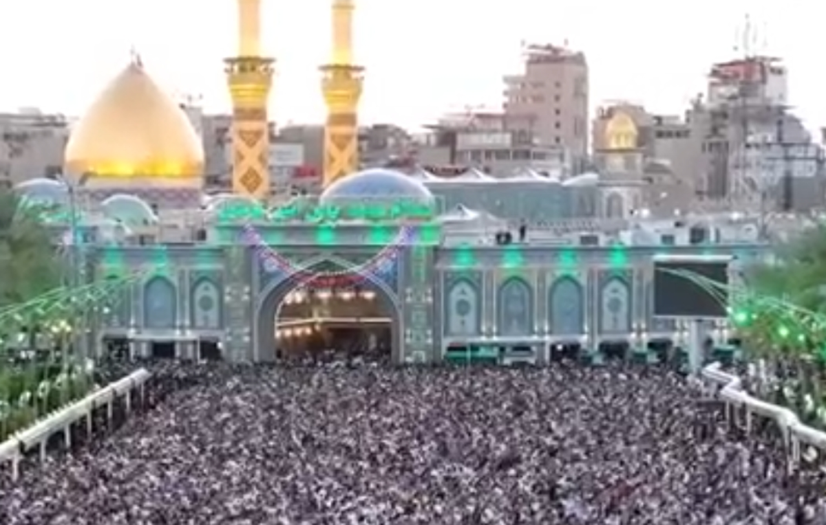 برپایی نماز عید سعید فطر در بین الحرمین کربلای معلی