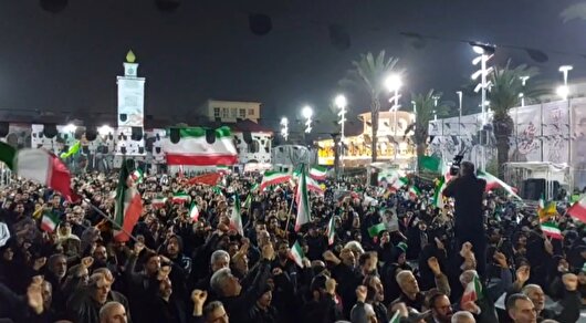 میدان شهرداری رشت زیر صدای پدافند پرشورتر از همیشه ایستاد+فیلم