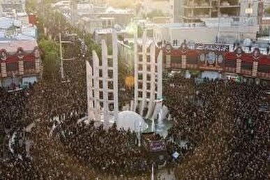 آسیب دیدن حسینیه اعظم زنجان در پی حمله هوایی دشمن