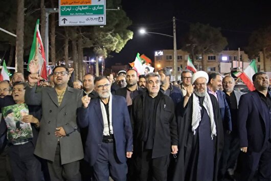 مراسم گرامیداشت شهید دکتر لاریجانی در دامغان + فیلم