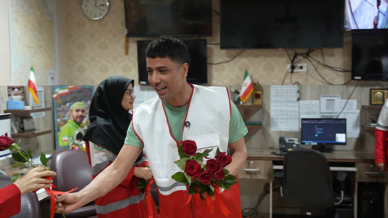 کاپیتان تیم ملی فوتسال در لباس هلال احمر