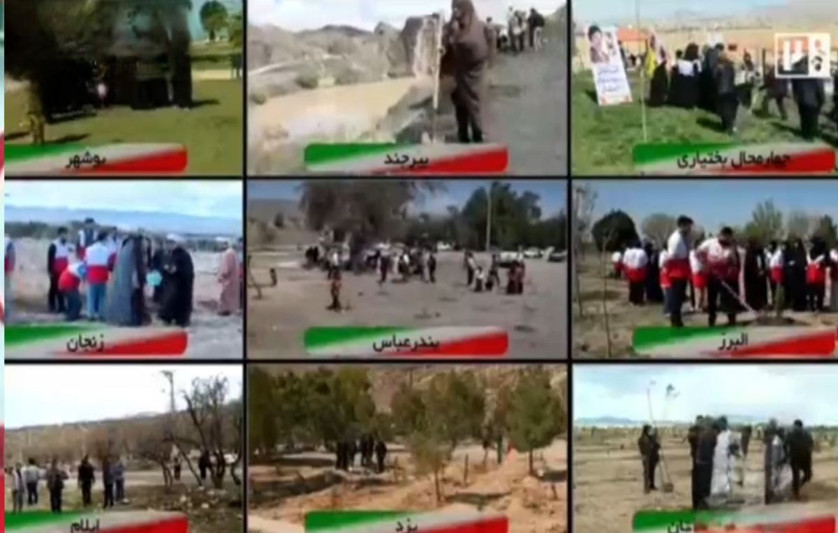 کاشت نهال به نیت شهدای جنگ تحمیلی سوم در سراسر کشور