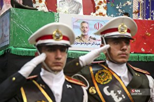 وداع با پیکر امیر سپهبد شهید سید عبدالرحیم موسوی در قم