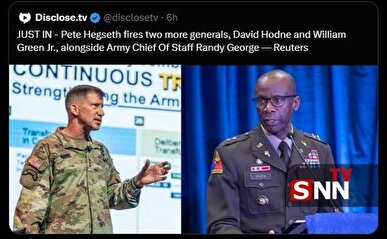سناتور دموکرات: هگست ژنرال‌های باتجربه را برکنار می‌کند تا مخالفتشان با جنگ ایران را خاموش کند