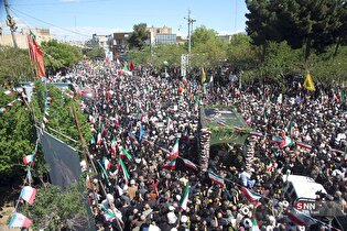 تشییع پیکر مطهر امیر سپهبد شهید سید عبدالرحیم موسوی در قم