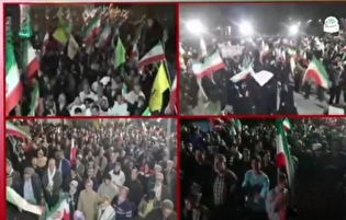 مردم استان البرز با شعار اتحاد در سی و چهارمین شب حضور حماسی