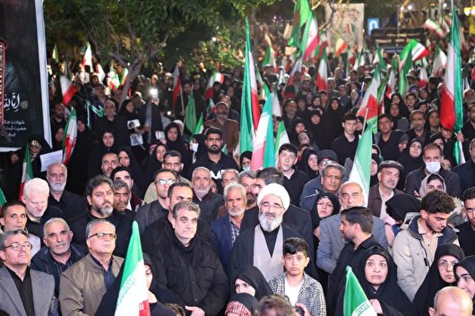 اجتماع بزرگ مردمی شب‌های اقتدار شهرستان سرخه+ فیلم