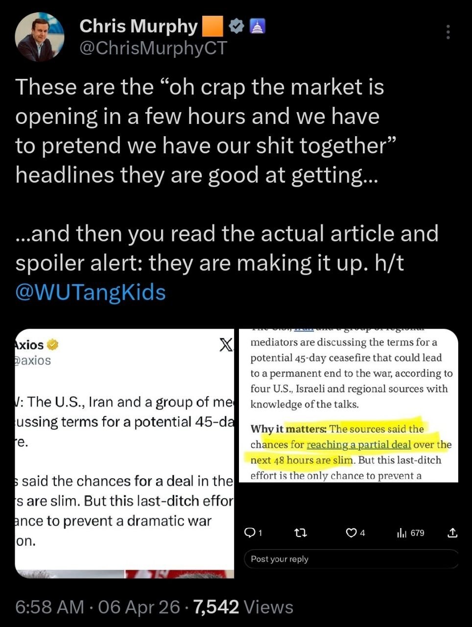 تنفس مصنوعی به بازار های مالی آمریکا با خبرسازی دروغ تنفس مصنوعی به بازار های مالی آمریکا با خبرسازی دروغ