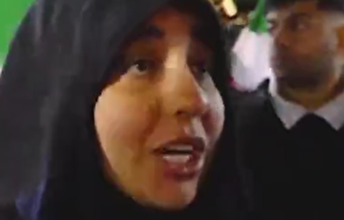 پاسخ رئیس جمهور تروریست آمریکا در کف خیابان