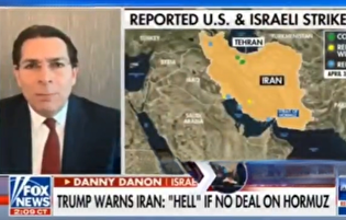 خشم دانون از تسلط جمهوری اسلامی ایران بر تنگه هرمز/زدن اهداف غیر نظامی حق اسرائیل است!